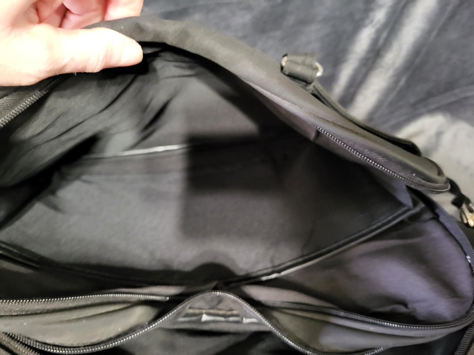 Black 14" Vinyl Laptop Bag