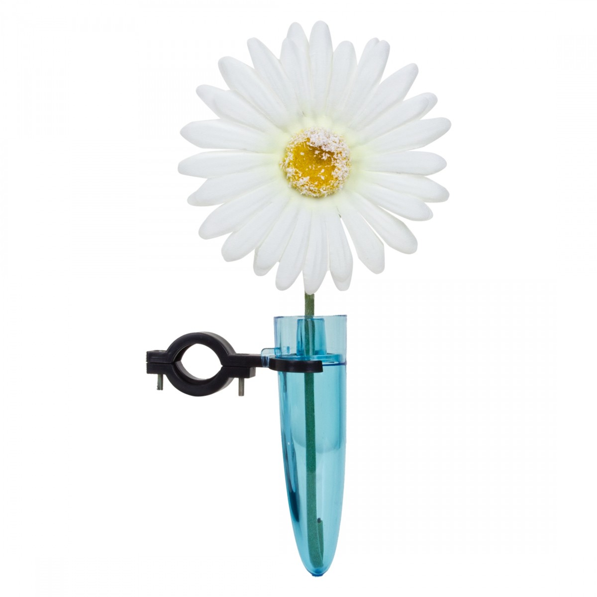Universal Blue Bike Vase with Faux Daisy - Stylish Cycling Accessory