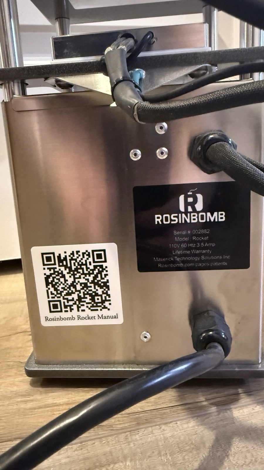 ROSINBOMB Rocket Heated Press