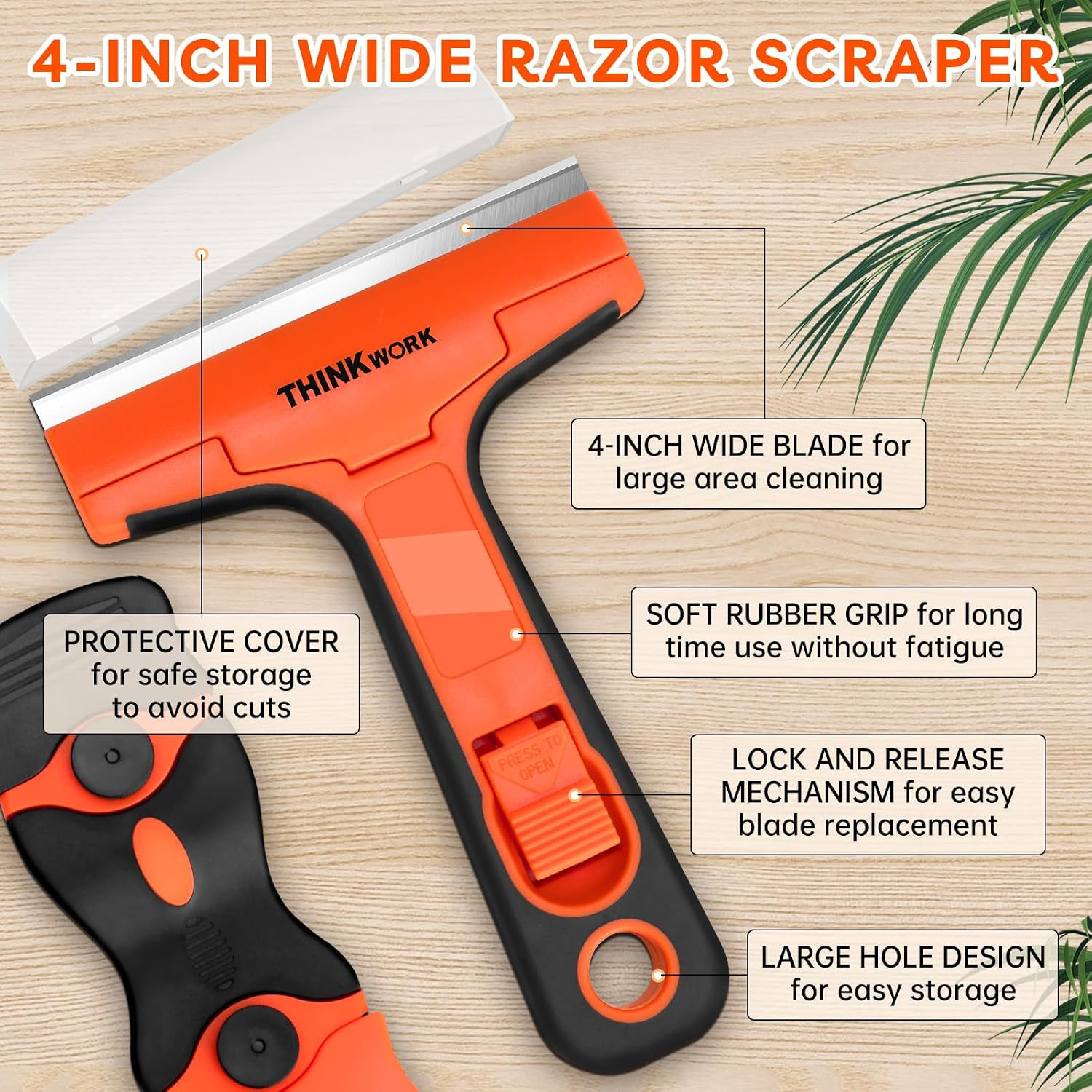 Razor Blade Scraper, 2 Pack 2 Pack+40Pcs, Scraper Tool Set