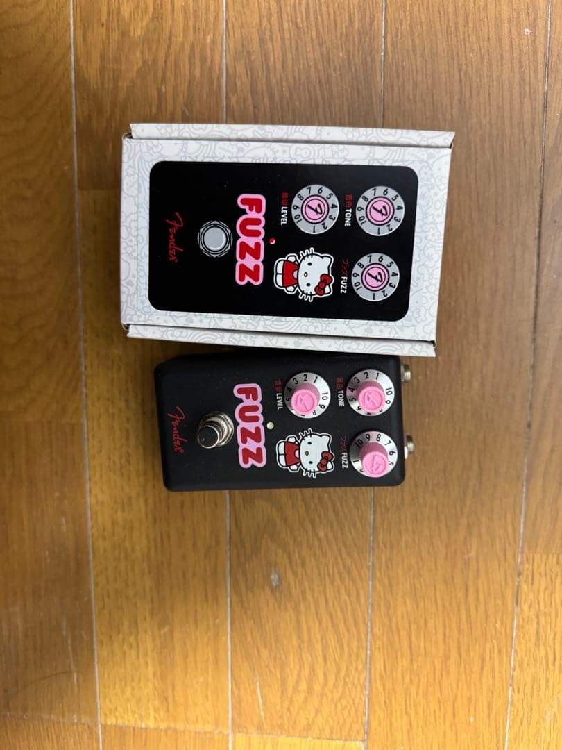 Fender Fuzz Hello Kitty Effect Pedal Tone Fuzz Level Controls Used Sound Checked