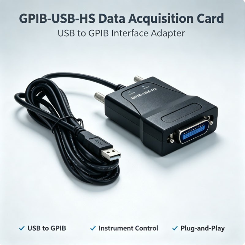 GPIB-USB-HS Data Acquisition Card IEEE488 778927-01 Cable GPIB to USB Adapter BK