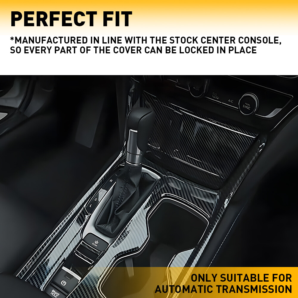 Carbon Fiber Interior Gear Shift Panel Frame Cover For Honda Accord 2018-2022 H