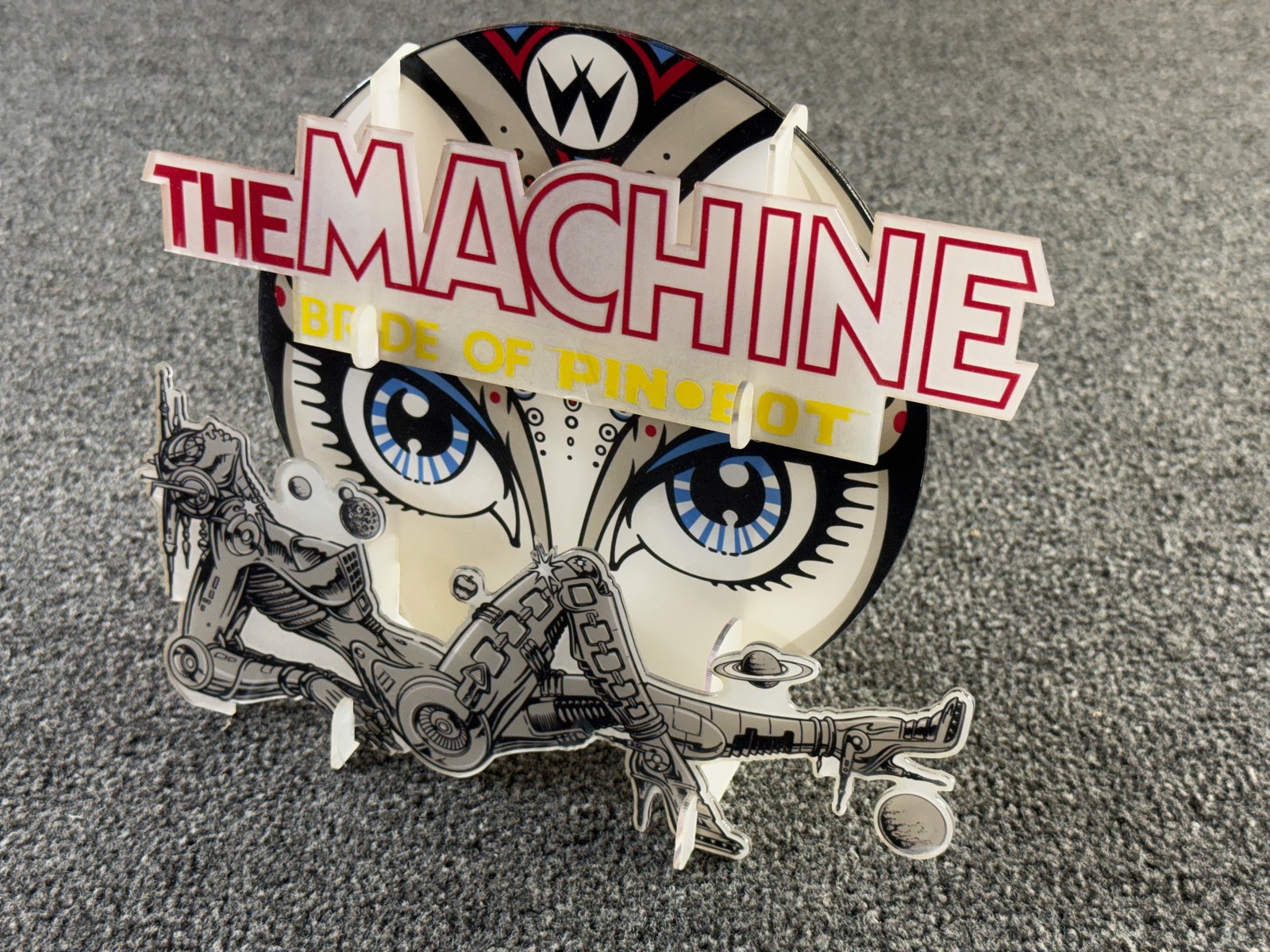 Williams Bride of Pinbot Pinball Machine Plastic Promo Standup Display NEW