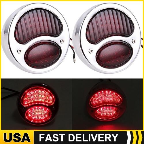 Pair For Ford Model A Hot Rat Street Rod Custom Car Truck Lens Tail Light NEW.
