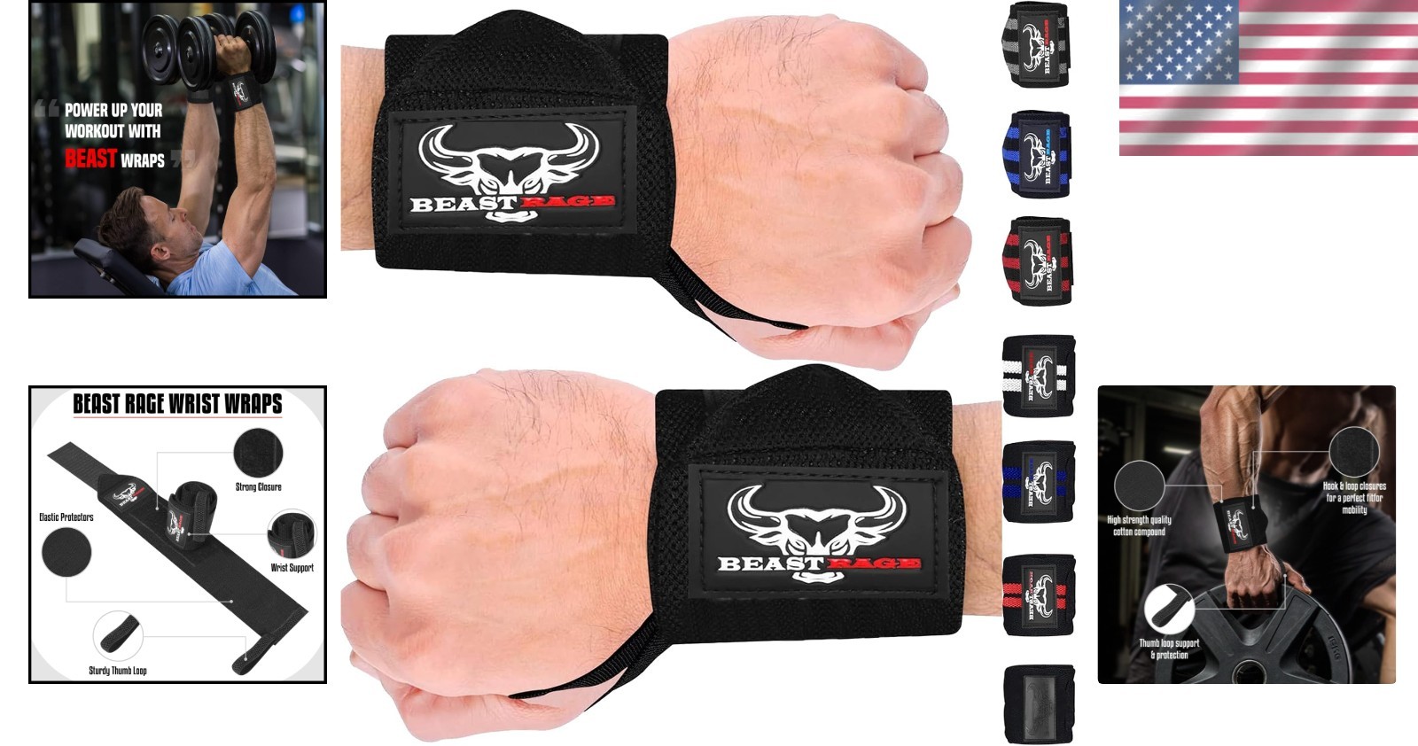 Multifunctional Wrist Support Straps - Ideal for Bodybuilding & Cross-training