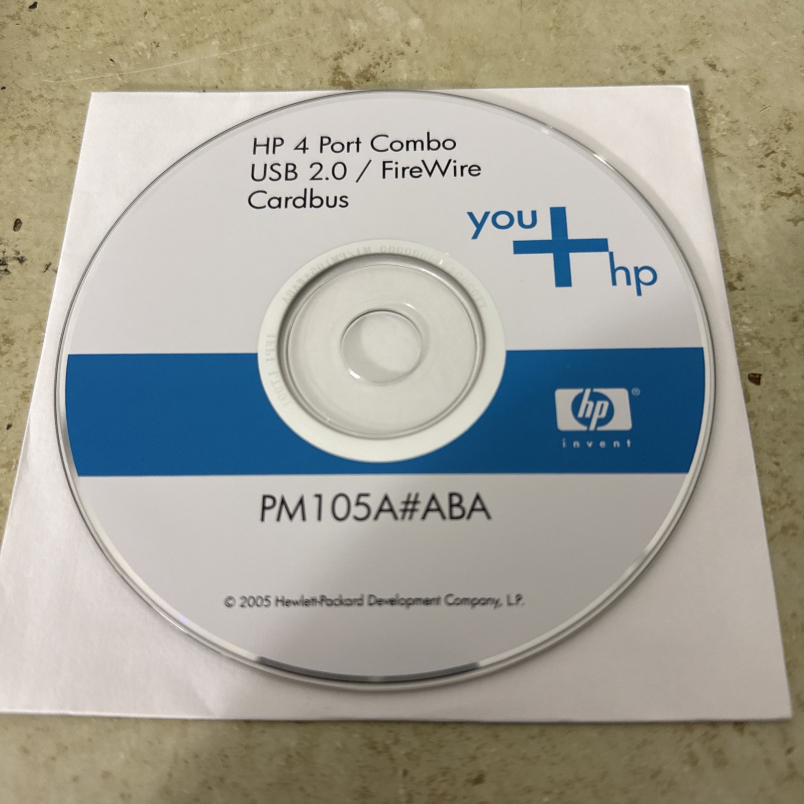 HP Color 4 Port Combo USB 2.0/ FireWire Cardbus Disk CD PM105A#ABA