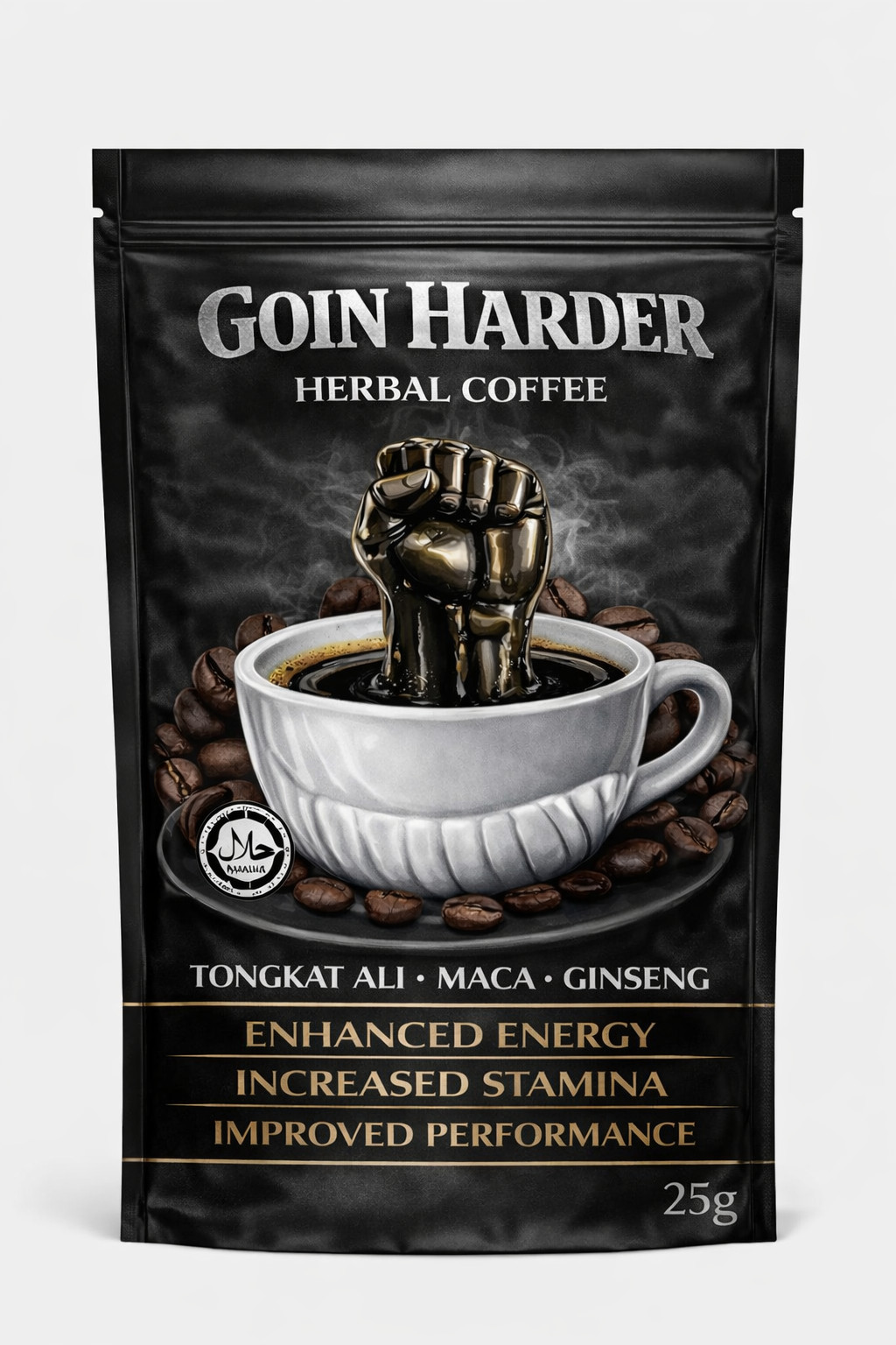 New !!! Goin Harder Herbal Coffee 5 Packs