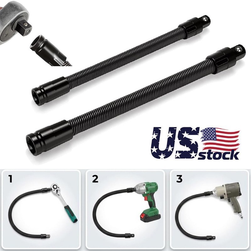 Heavy-Duty Torque Socket Ratchet Spanners,1/2 Flexible Shaft Extension Extender