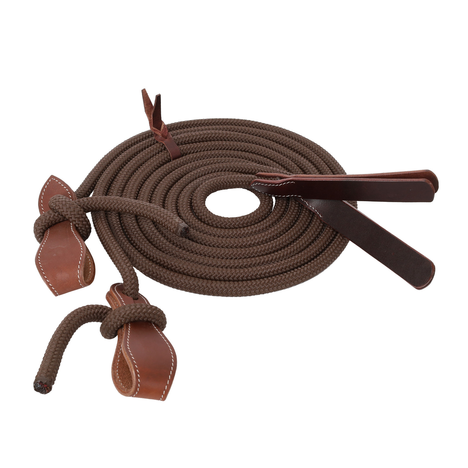 Showman 7' Nylon Split Reins w/ Slobber Straps