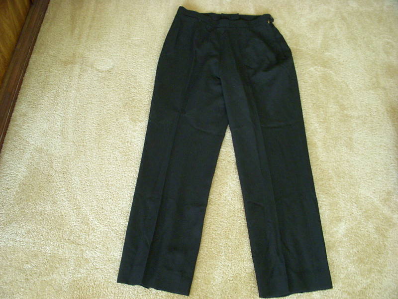 US MILITARY WOMAN BLACK SLACKS PANTS SIZE 12R