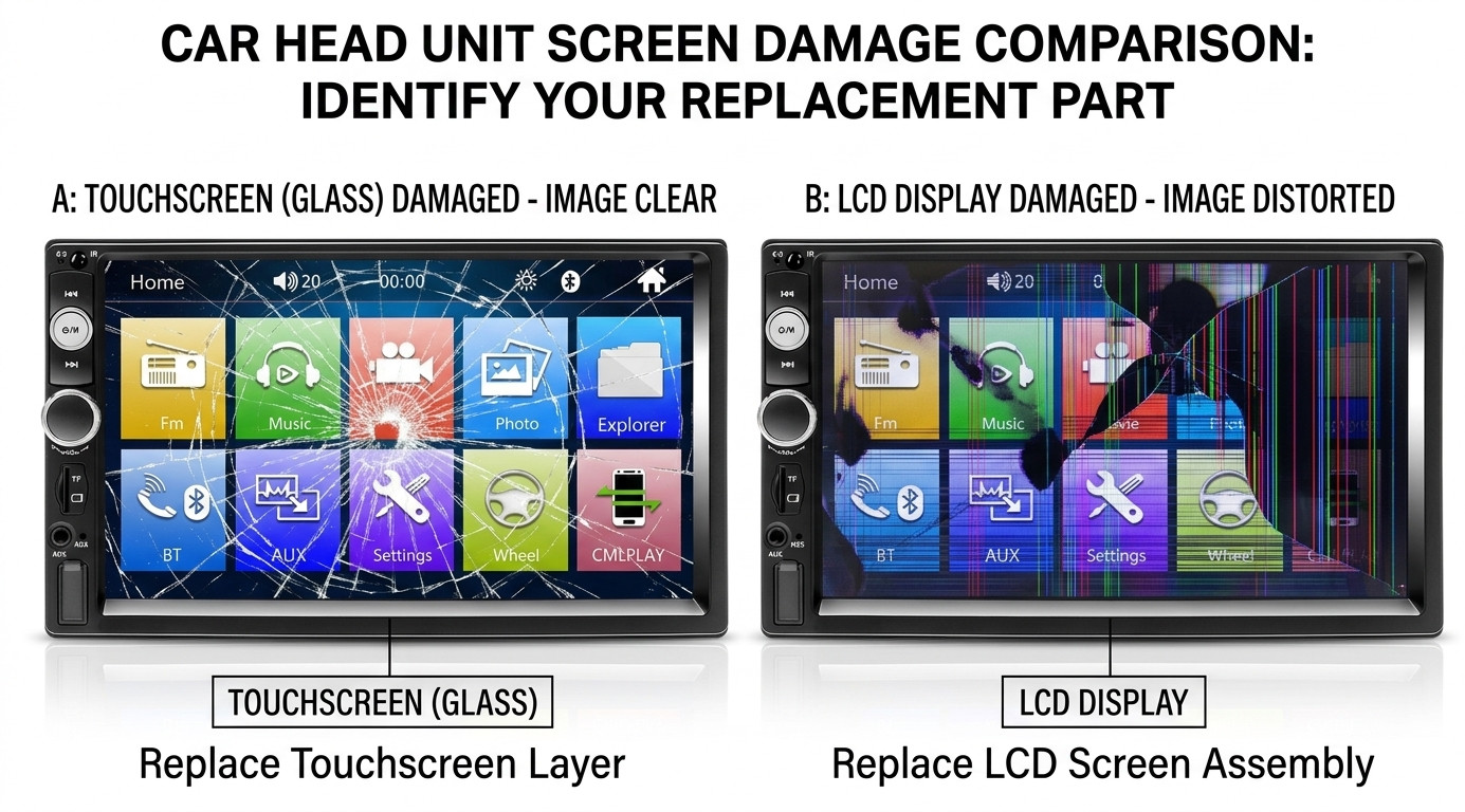 7" Touch Screen Panel Digitizer for Car Multimedia Player B700 GT911 Replacement