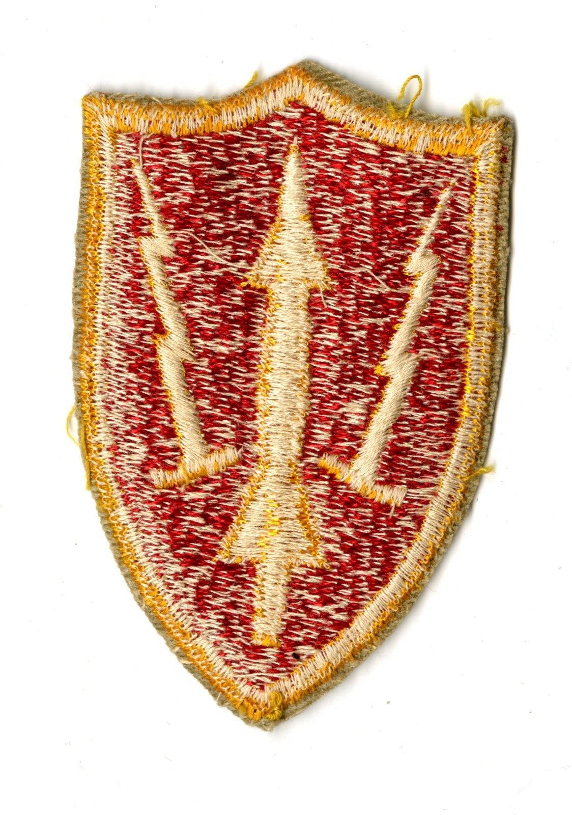 Army Air Defense Command White Back Patch ARADCOM Cut Edge