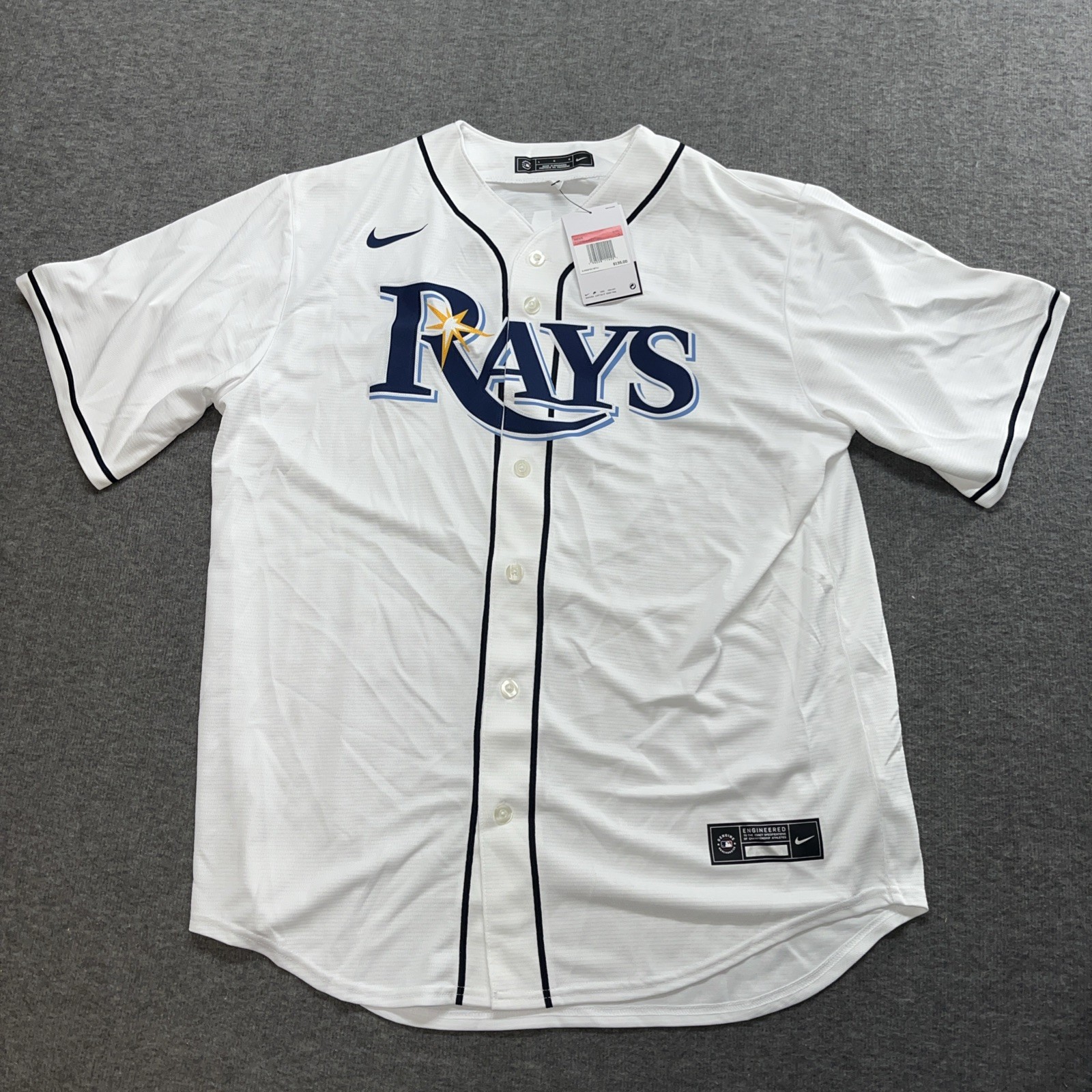 Wander Franco Tampa Bay Rays Nike Replica Player Jersey White L $135 NWD 16865
