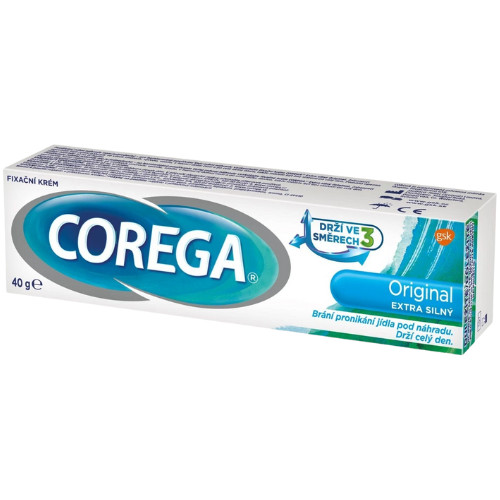 Corega Extra Strong - Denture Adhesive Cream - 40g