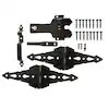 Everbilt Black Deluxe Latch Gate Set