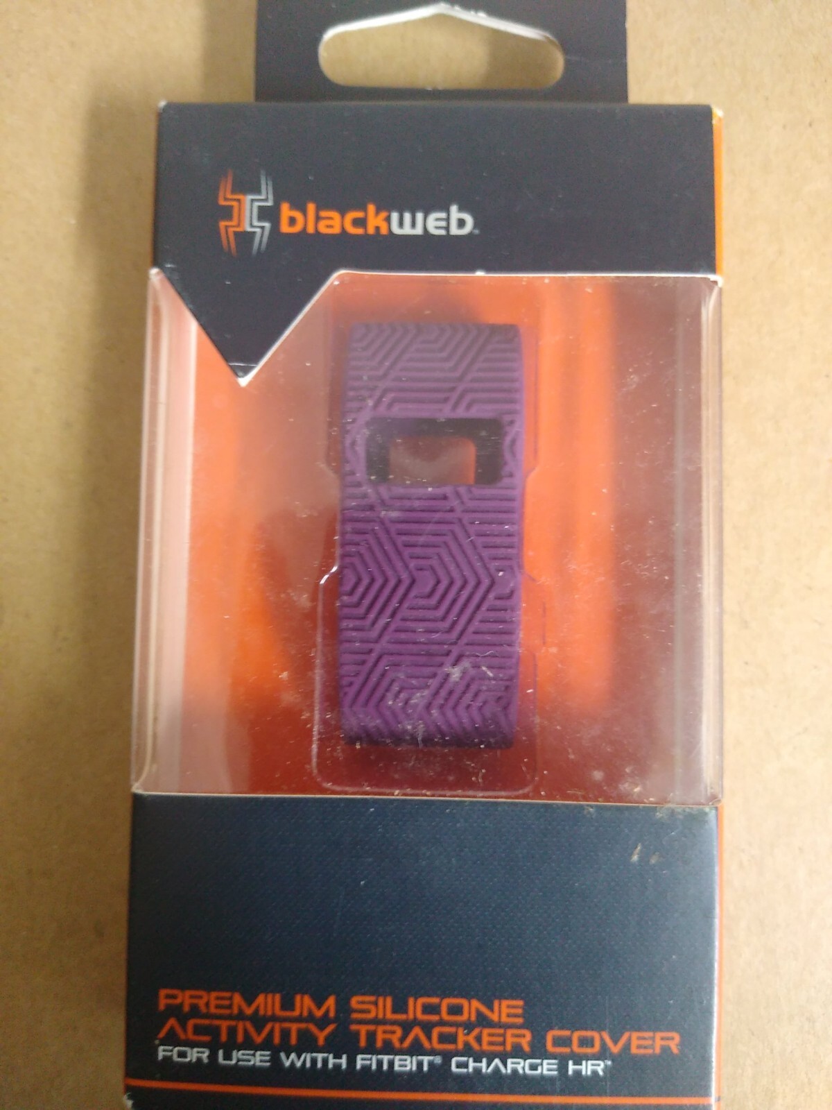 Blackweb: Premium Silicone Activity Tracker Cover For Use With Fitbit Charge HR
