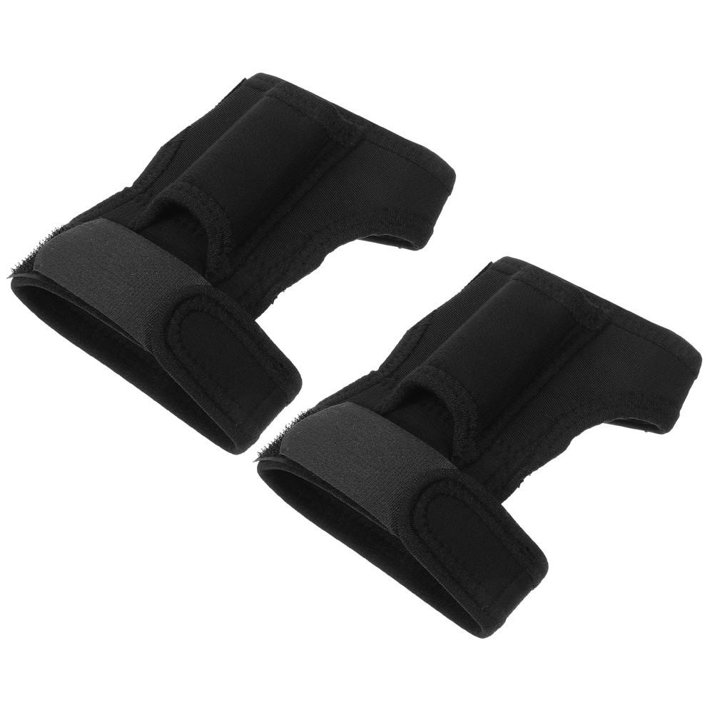 2Pcs Multipurpose Scuba Flashlight Support Gloves Black Durable Wrist Mount