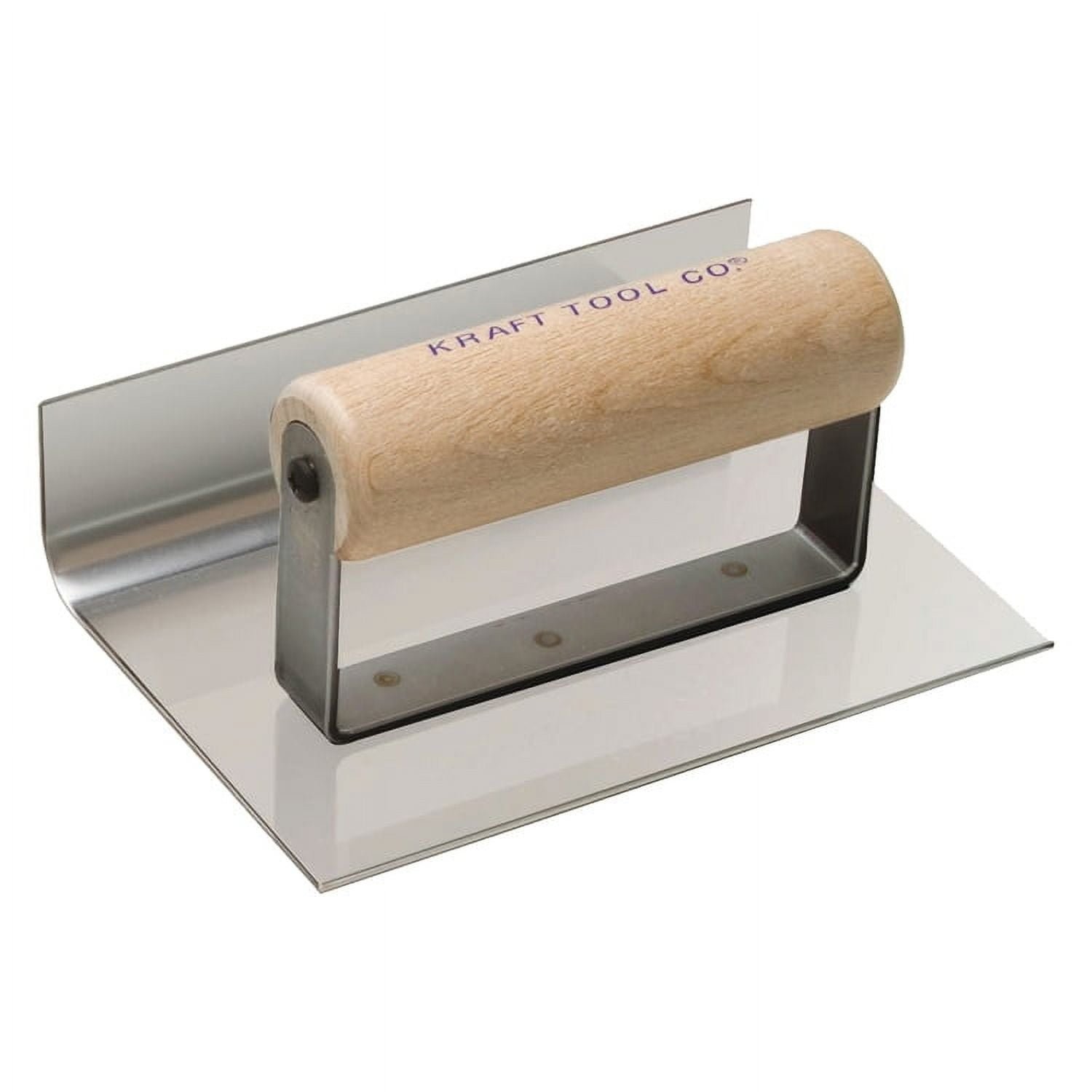 Kraft Tool CF153 1-Inch Radius Inside Curb and Sidewalk Tool with Wood...
