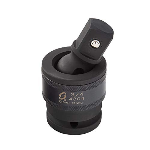 SUNEX TOOLS 4304, 3/4 Inch Drive, Universal Impact Joint, Cr-Mo Steel, Radius