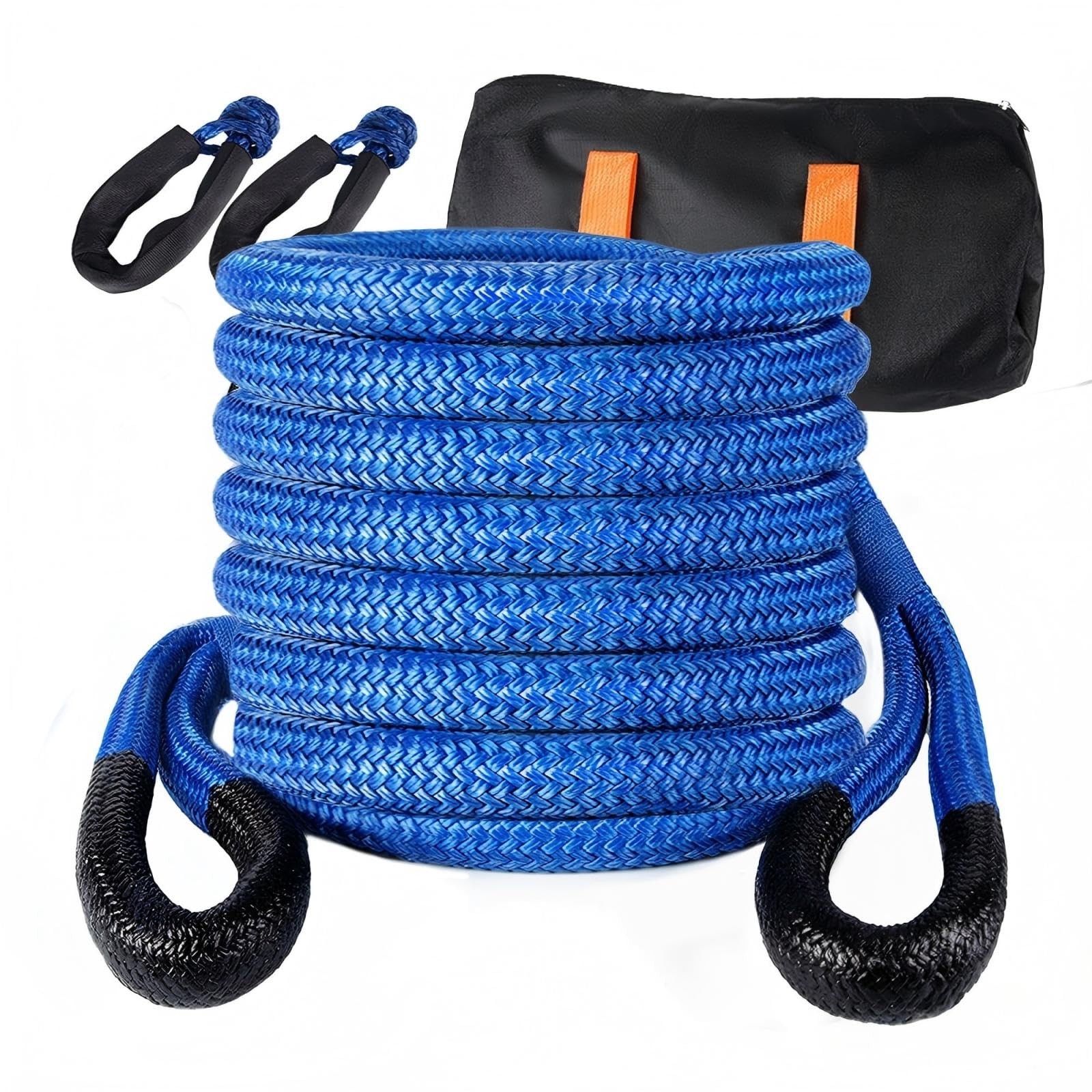Aurorasters Kinetic Recovery Rope 1-1/8" x 20ft, 48600lbs Heavy Duty Kinetic ...