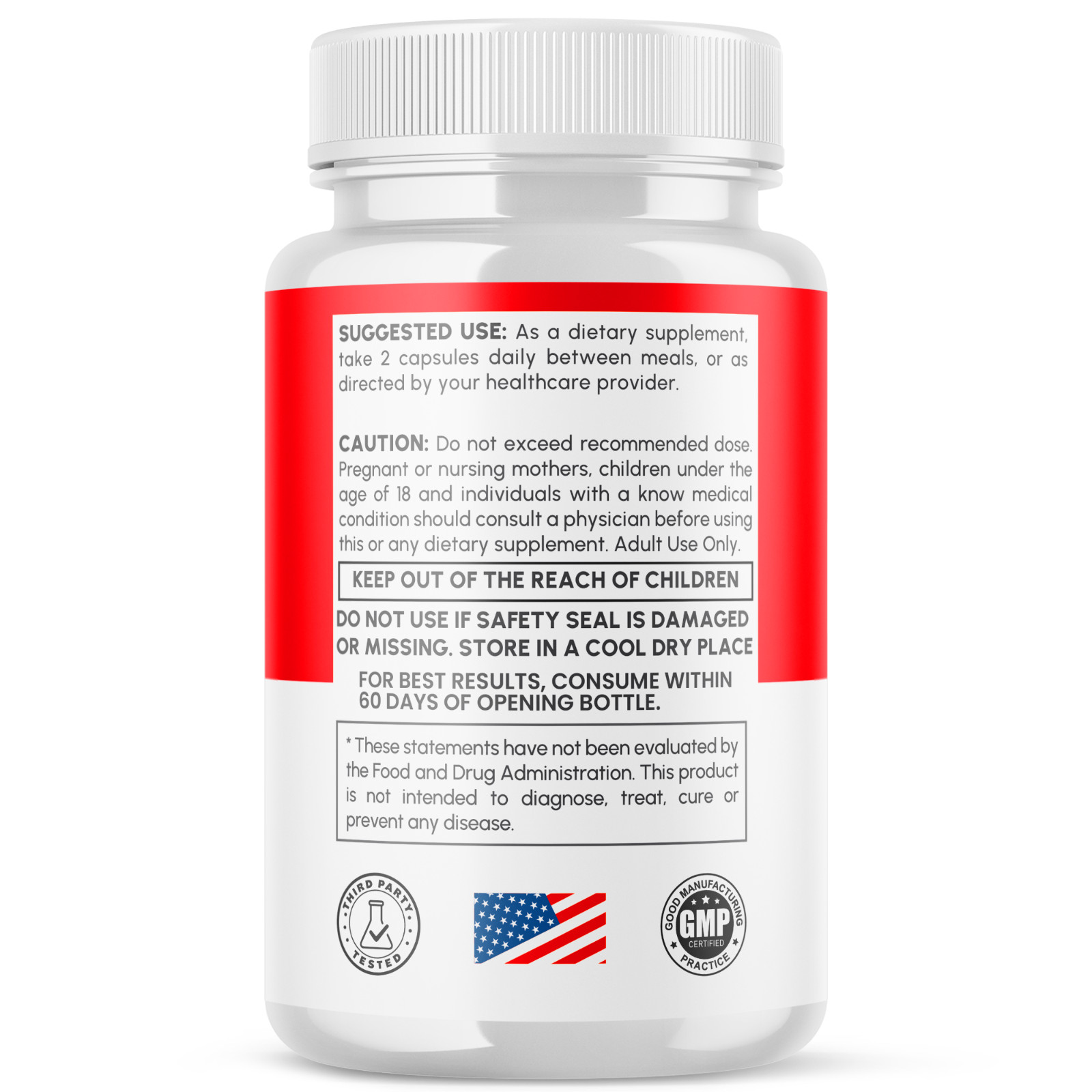 (1 Pack) Biosteady Advanced Support Blood Supplement Bio Steady 60 Capsules
