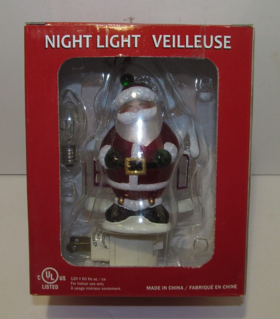 Christmas Night Light Veilleuse SANTA CLAUSE House Costco - NEW