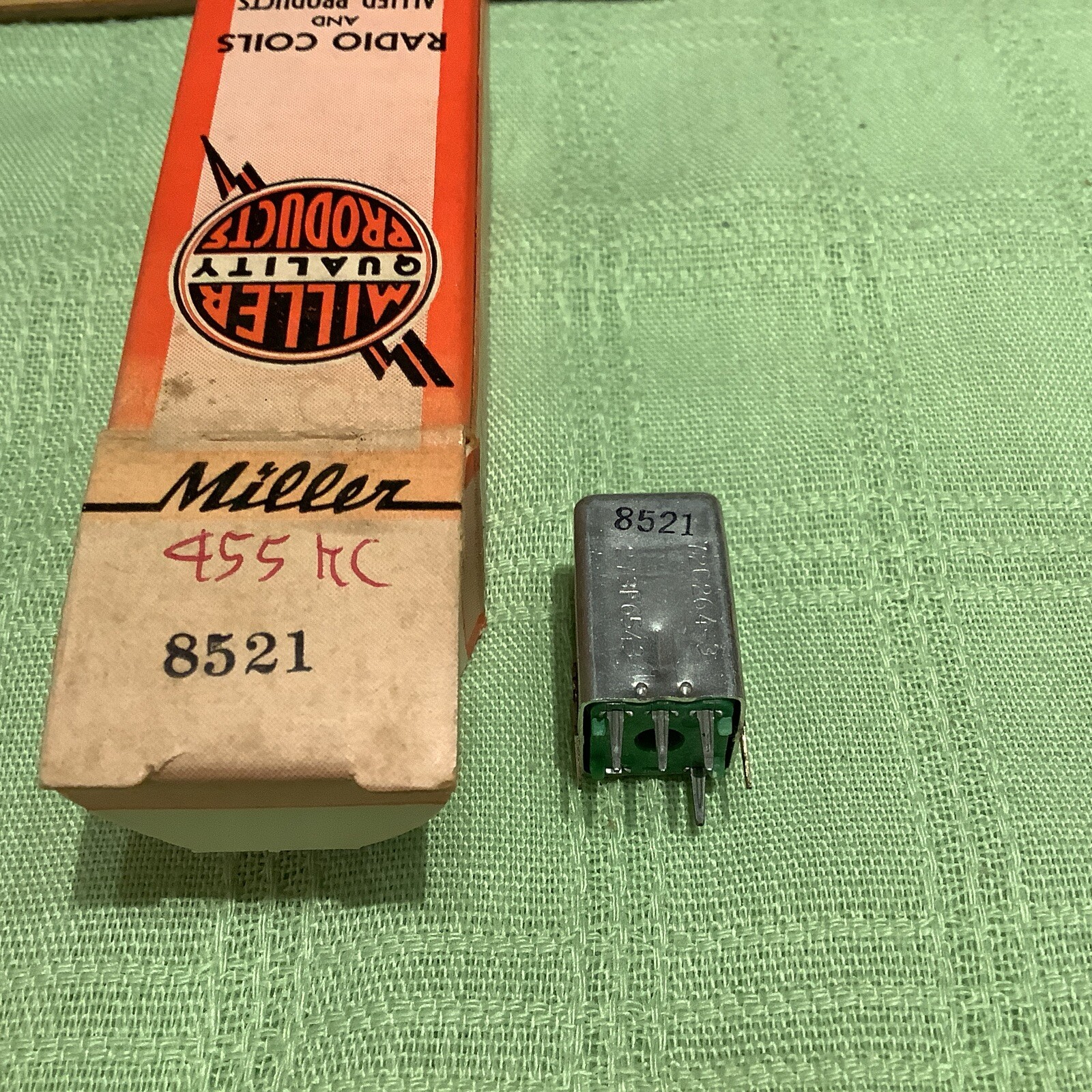 Miller 8521 Transistor IF Transformer 455kHz (Admiral 72C264-3 )