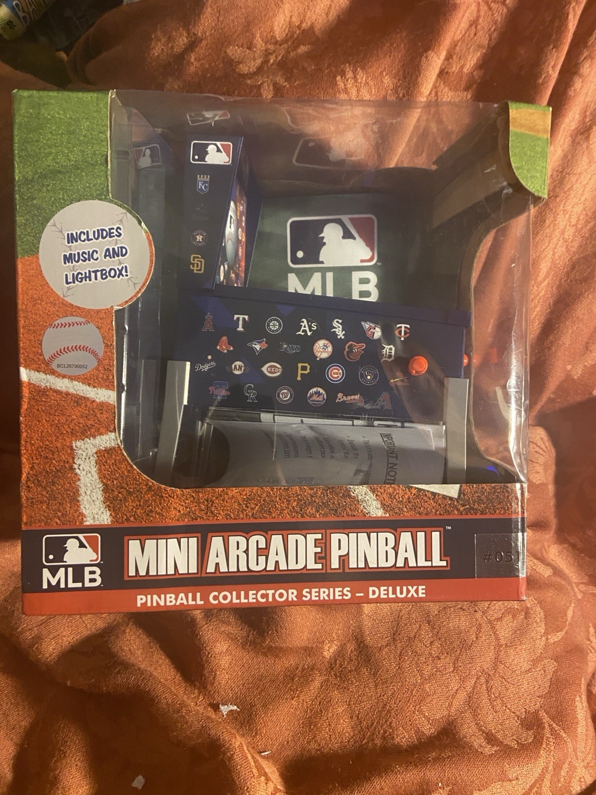 MLB Mini Arcade Pinball Machine Merchant Ambassador Deluxe 051 - Unused Open Box