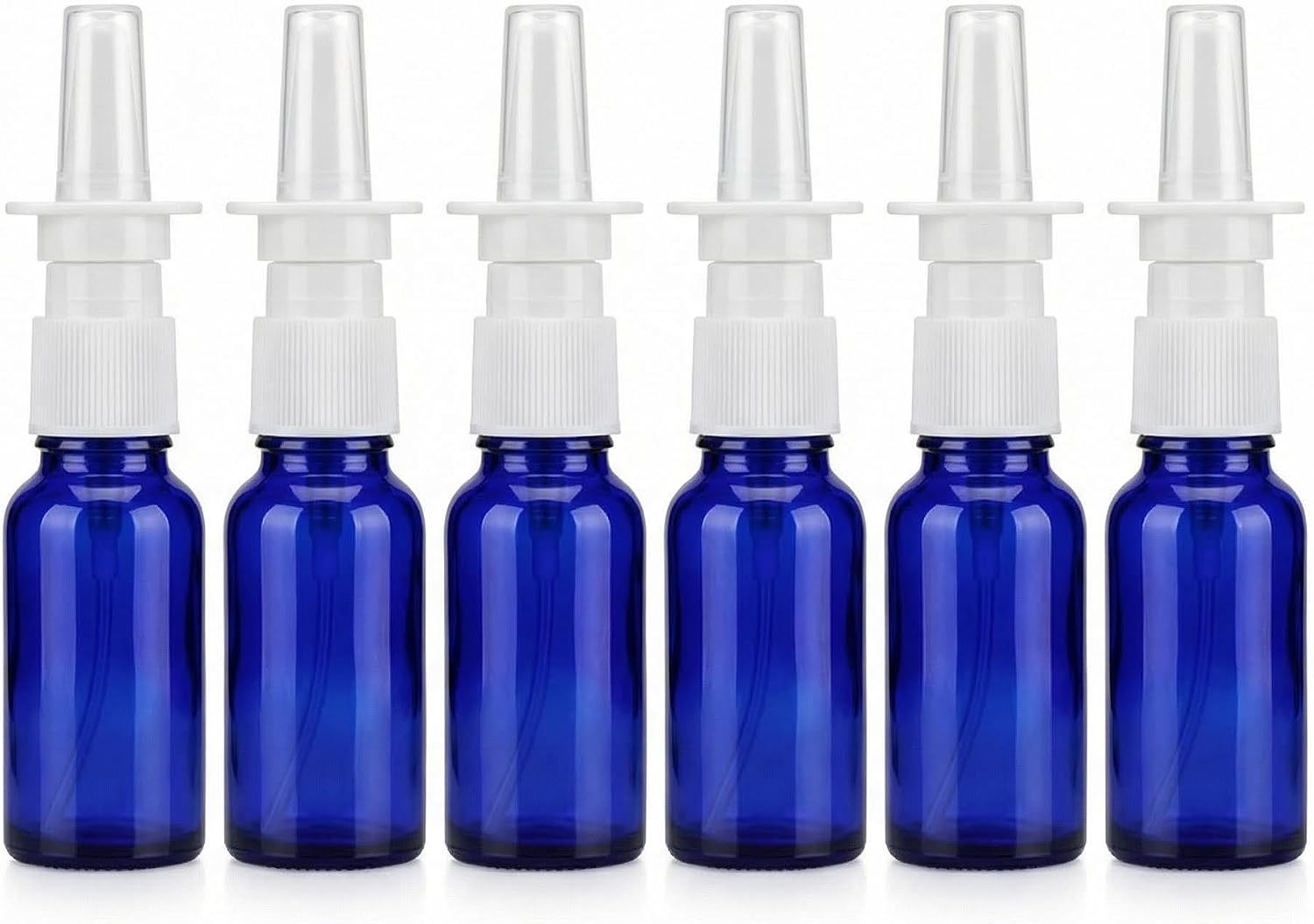 6PCS 10ml/0.34oz Empty Glass Nasal Spray Bottles Fine Mist Sprayers Makeup Water