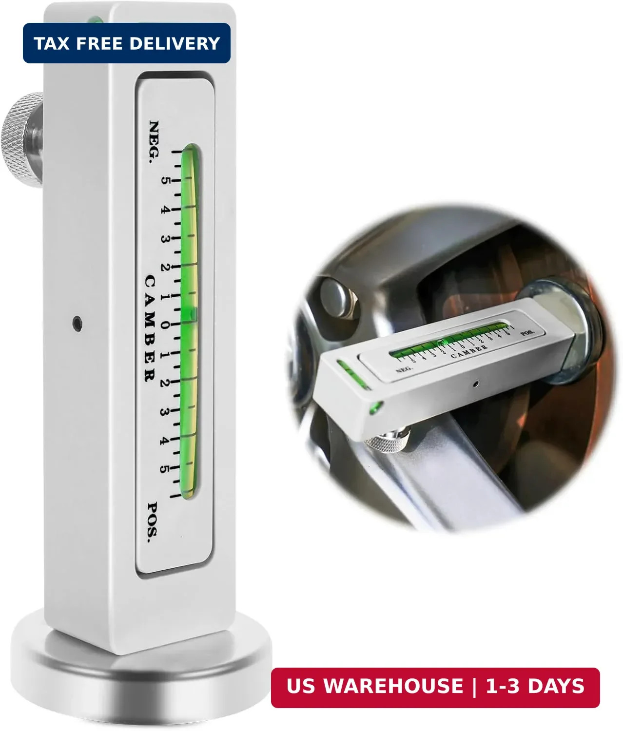 Adjustable Magnetic Gauge Tool, Wheel Camber, Caster Pillar and Wheel A