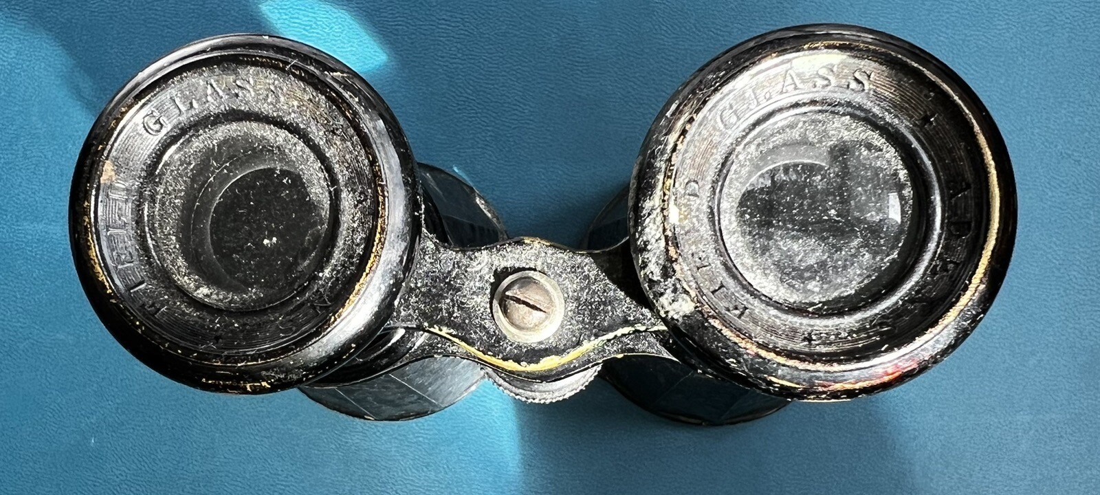 Adens Field Glass Leather Wrapped Binoculars