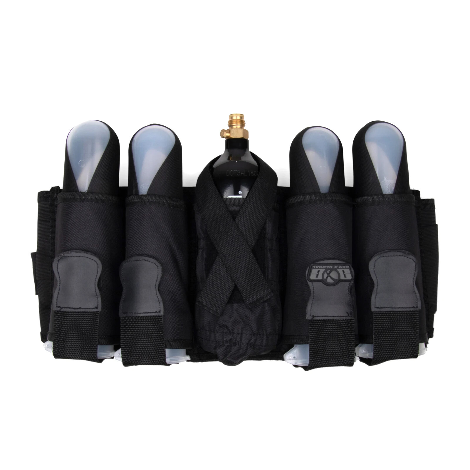GXG Deluxe 4+1 Pod Harness with Tank Holder Black
