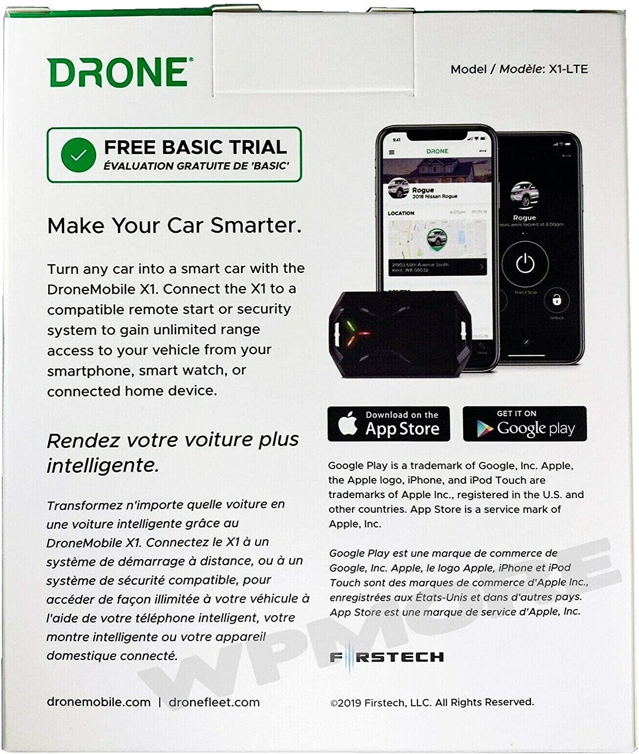 Firstech Drone Mobile X1-LTE Telematics + GPS Smartphone Module for Compustars