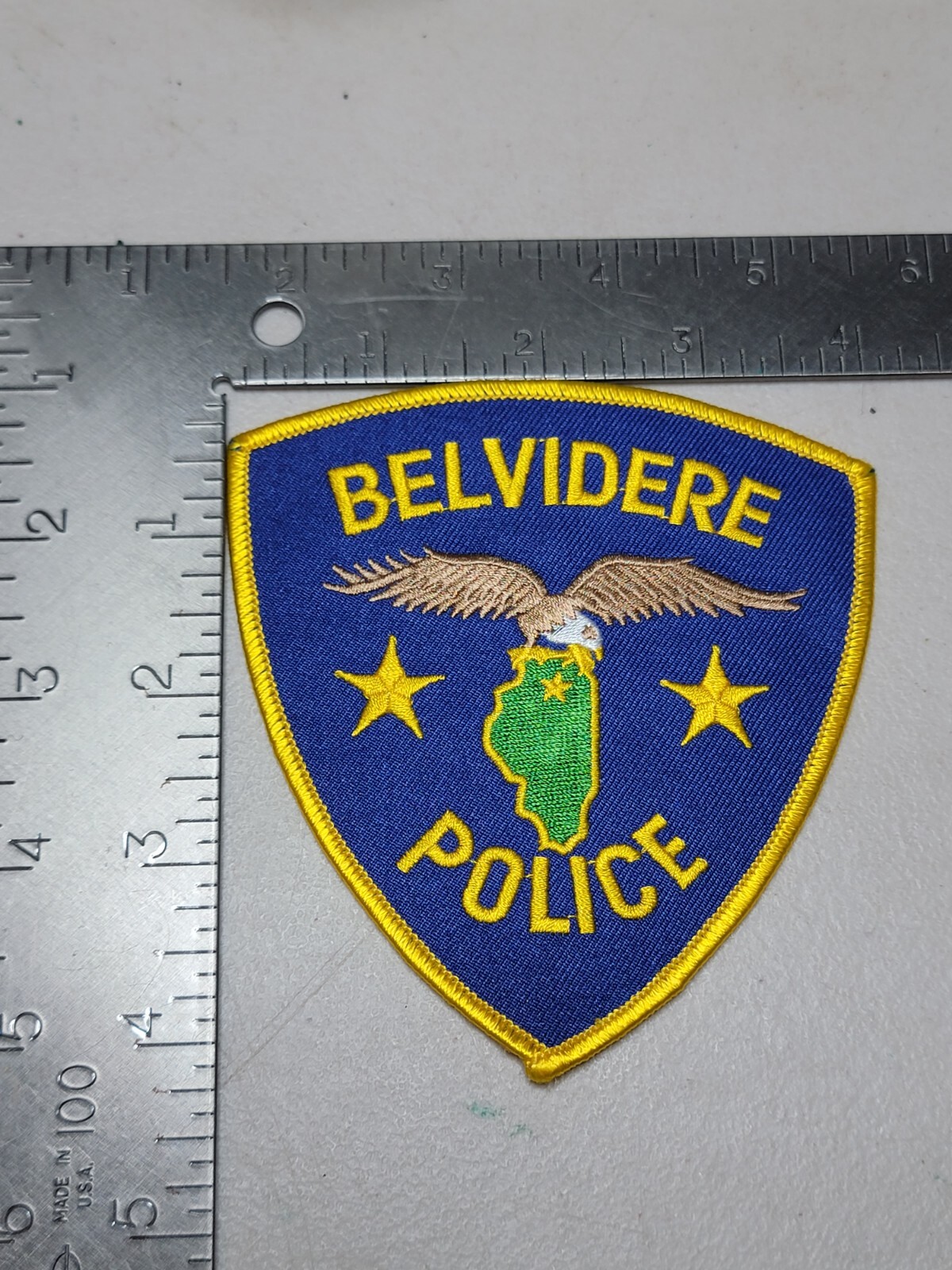 LE7 b7 Police patch patches Illinois Belvidere