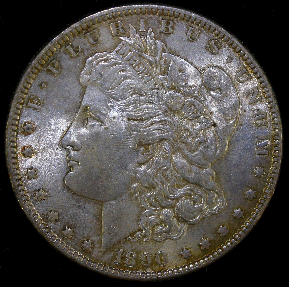 1890 Morgan Silver Dollar $1 BU Uncirculated 90% Silver  #A55