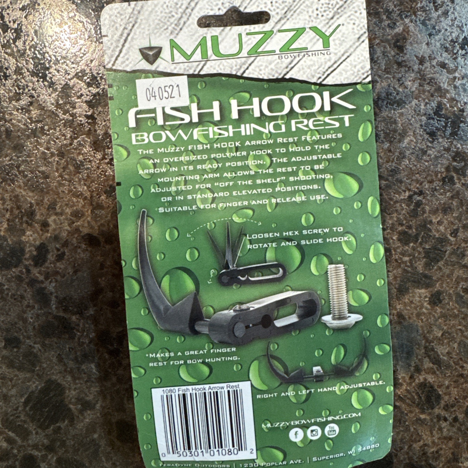 NEW Muzzy Fish Hook Bowfishing Rest