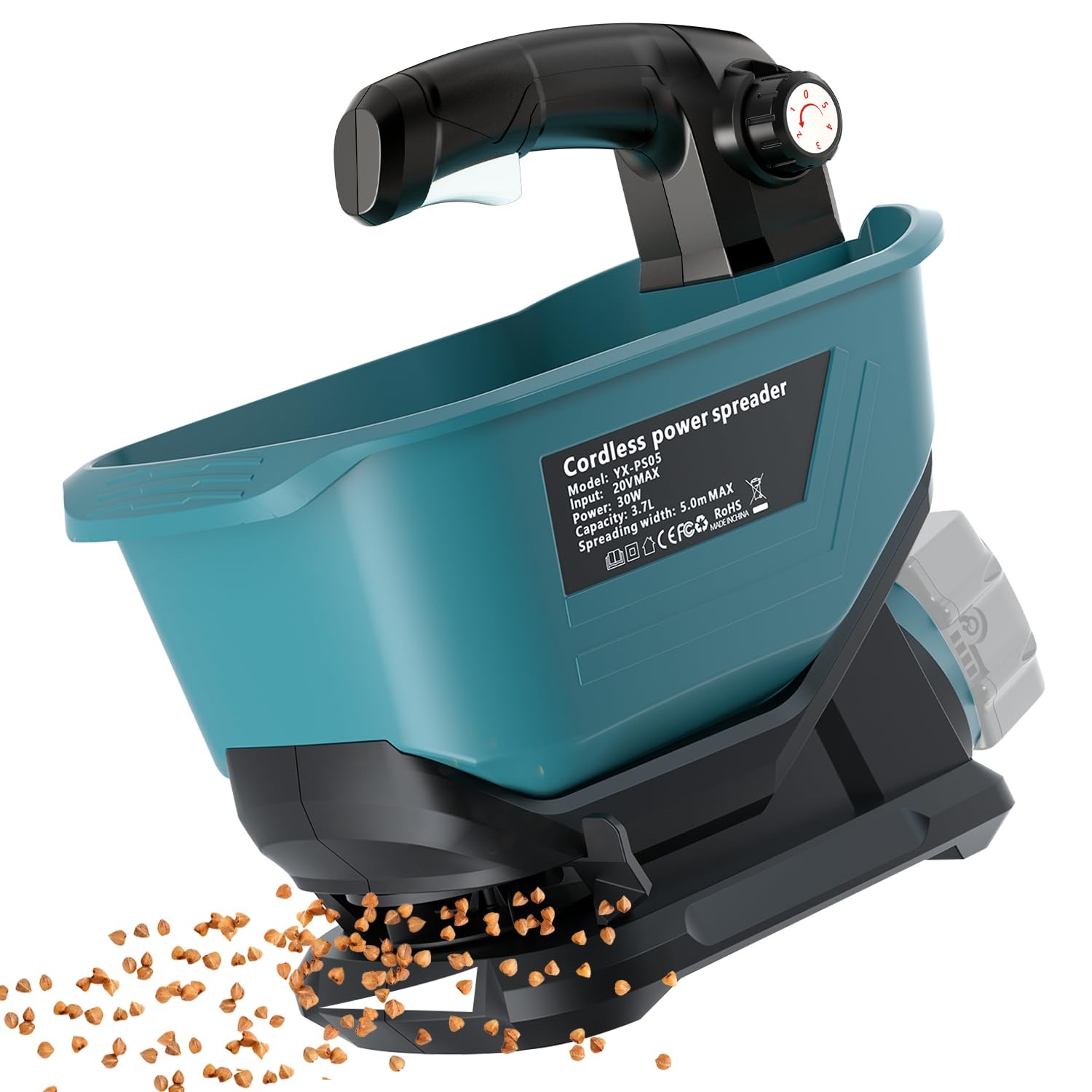 Electric Grass Seed Spreader for Mekita 18V Battery, Handheld Fertilizer Spre...