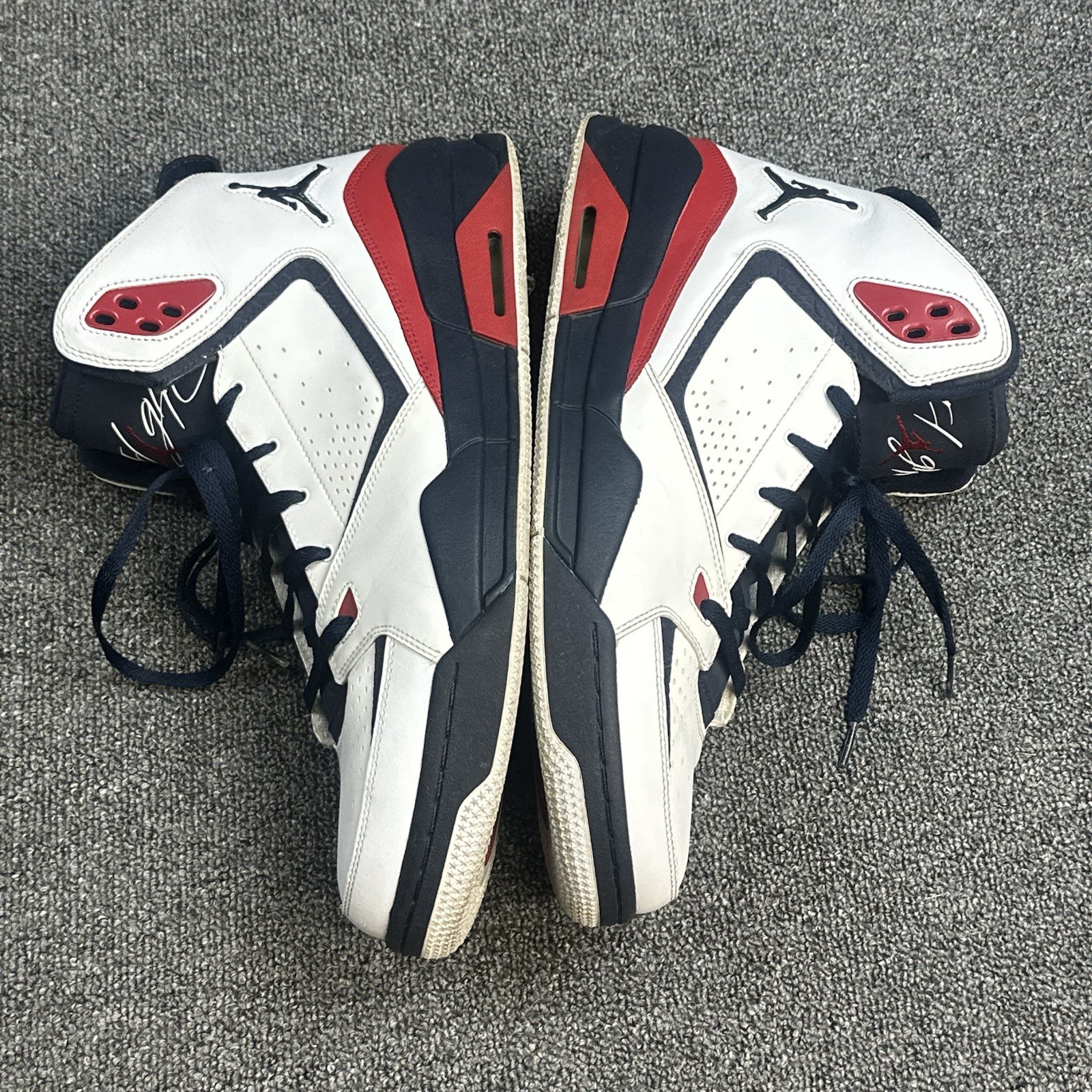 NIKE AIR JORDAN SC-2 WHITE-OBSIDIAN BLUE-GYM RED "USA" SZ 15 [454050-107]