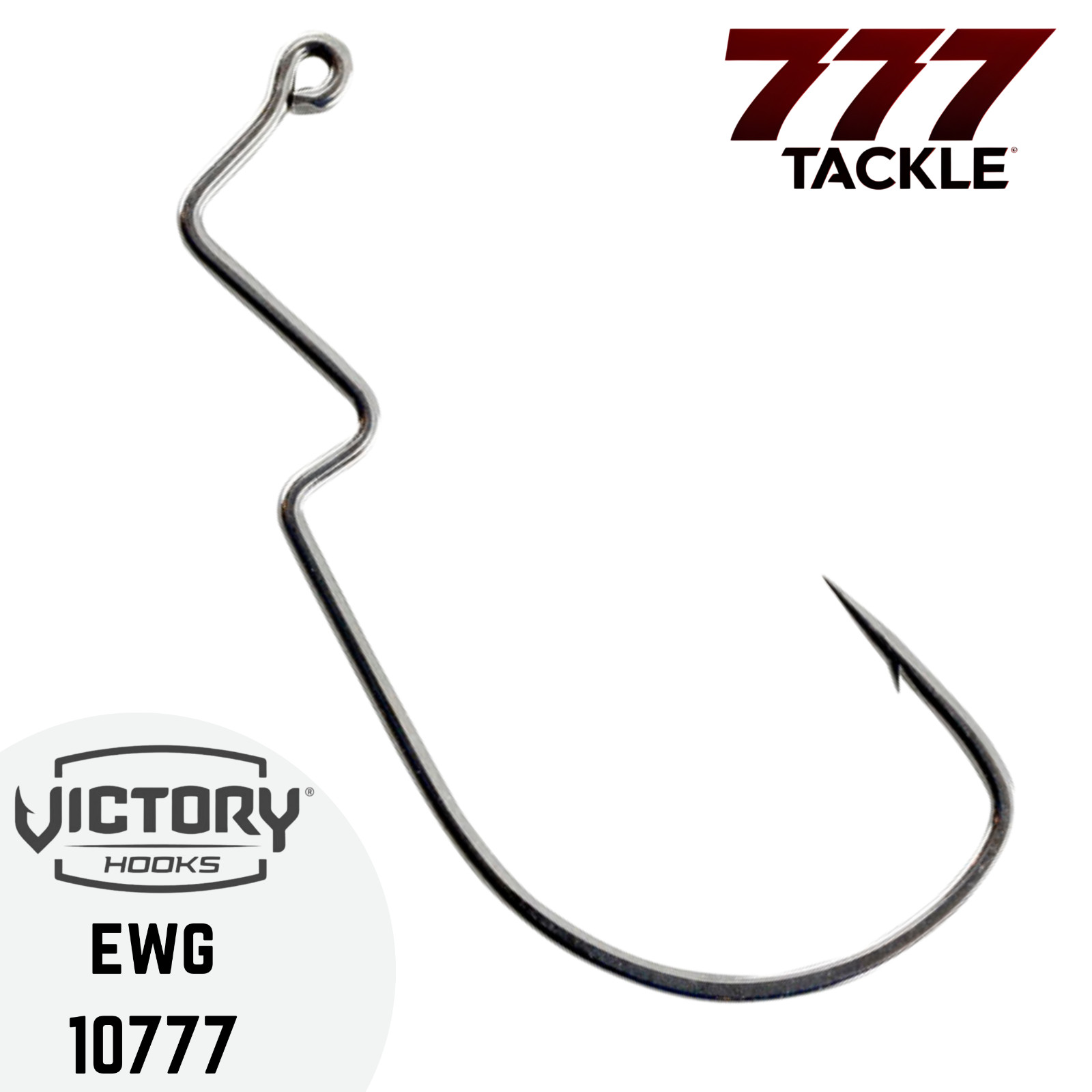 Victory Hooks 10777 EWG Hook Extra Wide Gap Black Nickel 10 25 or 50 Pack