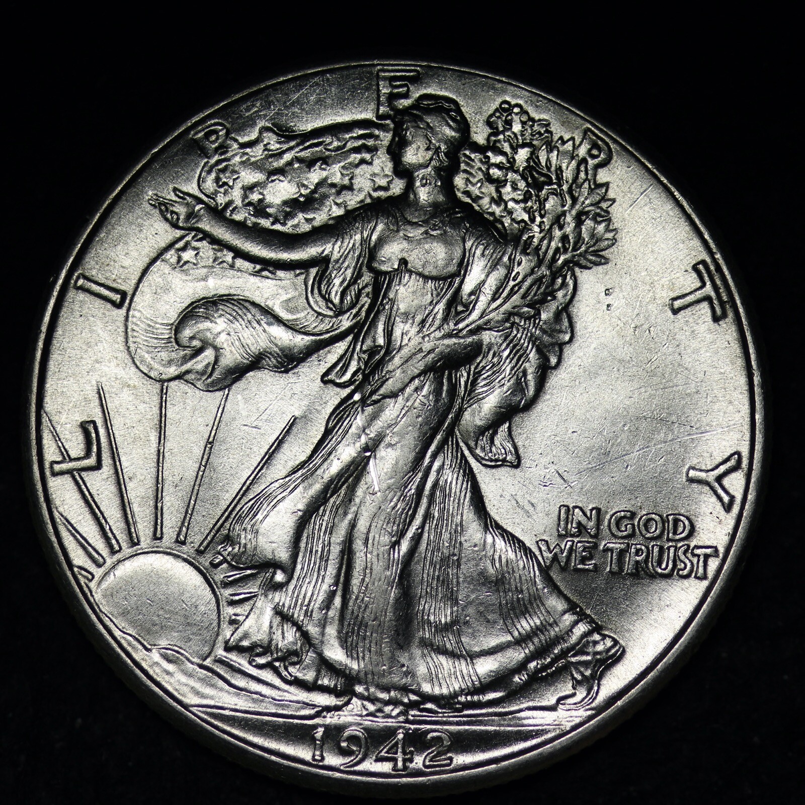 1942 Walking Liberty Half Dollar CHOICE BU *UNCIRCULATE* MS FREE P/H E311 DET