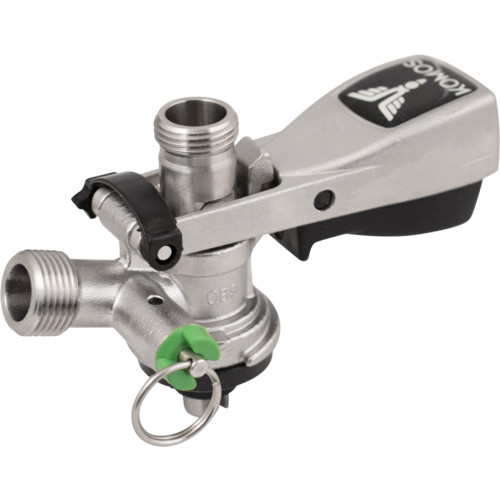 KOMOS® Stainless Steel Sanke Keg Beer Tap - S-Style Keg Coupler (With PRV)