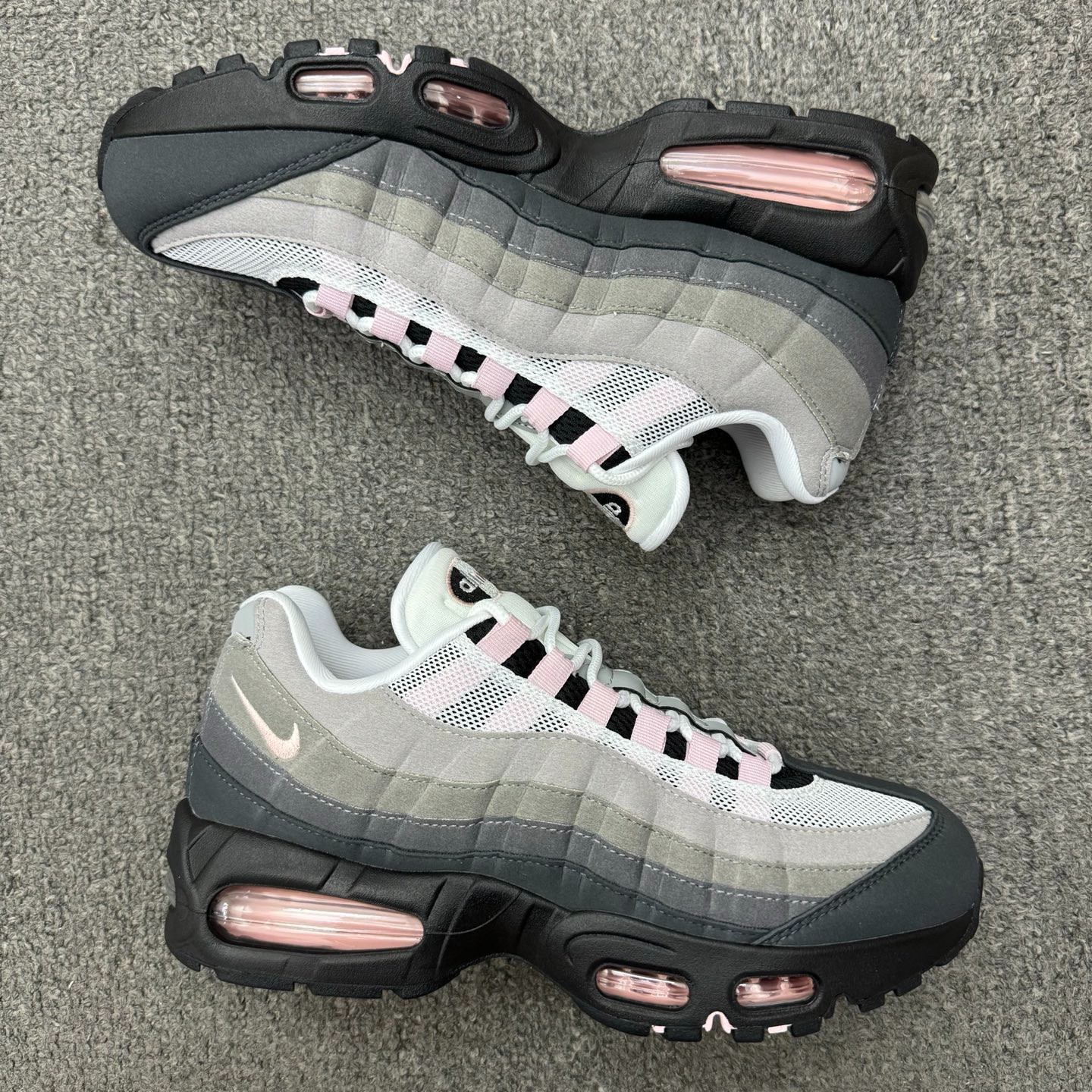 Nike Air Max 95 "Pink Gradient" DH8015-008 men's Grey Pink Casual Sneakers