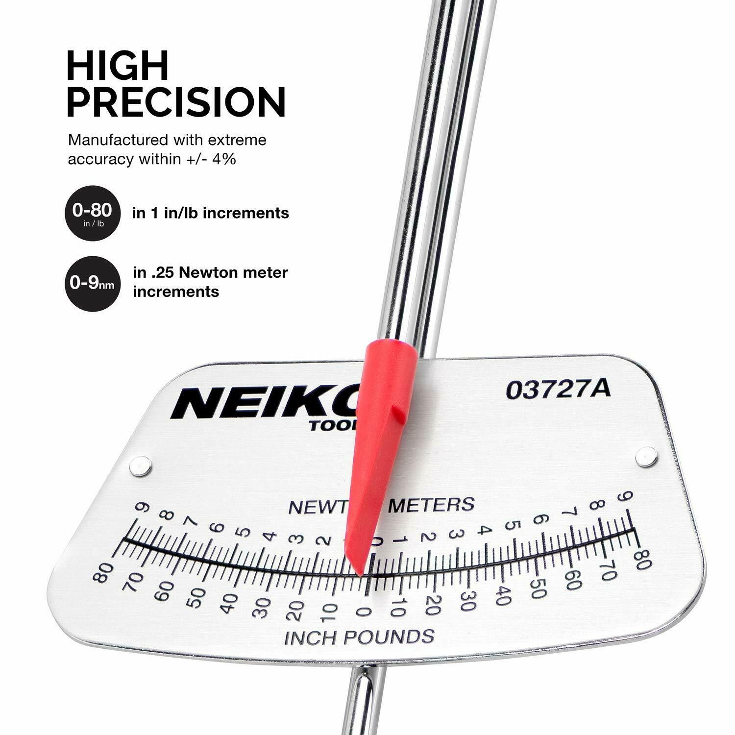1/4 Inch Drive Inch Pound Beam Type Torque Wrench