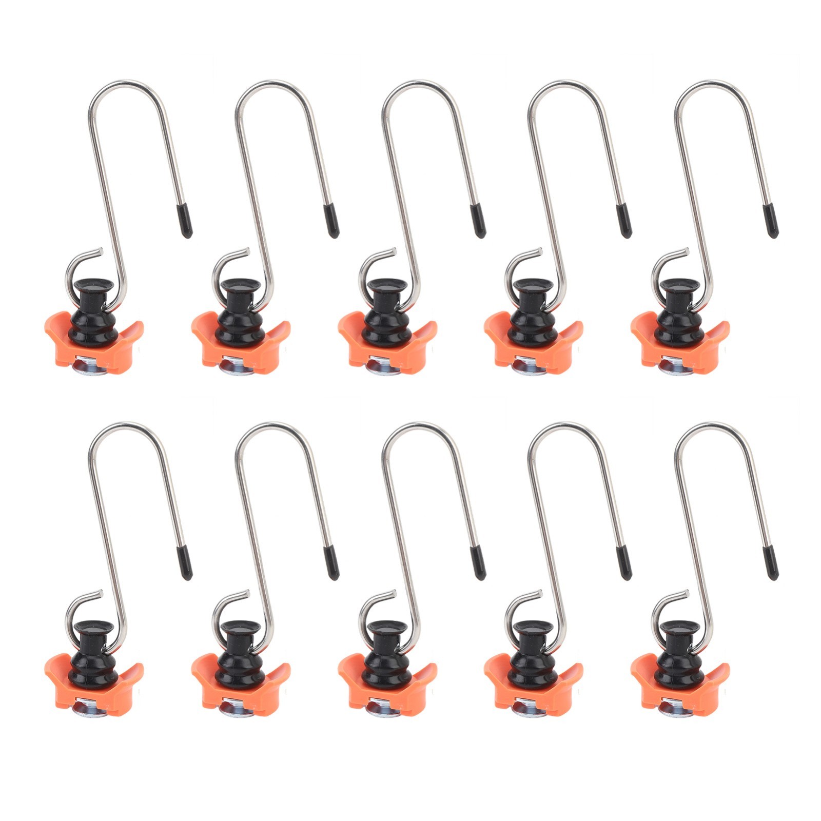 10PCS Single Stud Fitting L Track Tie Down Anchor with Hook for L Track Rails in