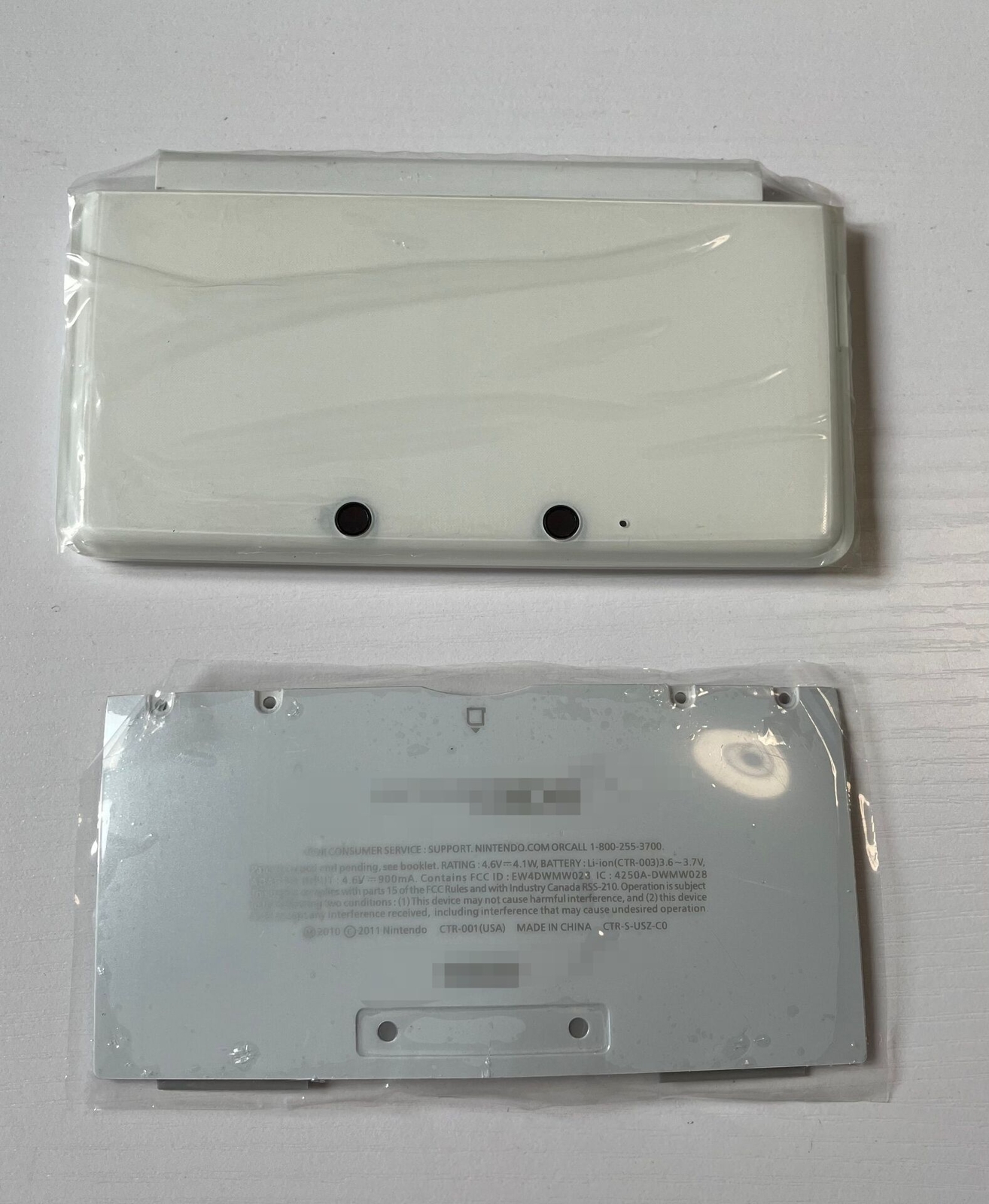 Replacement for Nintendo 3DS Shell Cover Top and Bottom Housing Case Red White