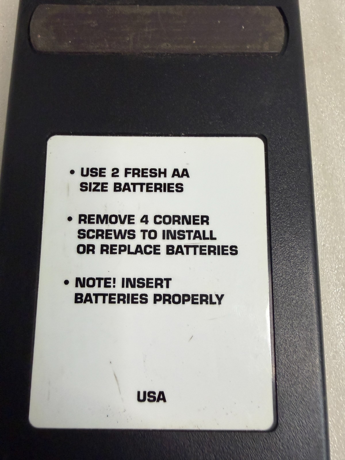 Sun Machine Diagnostics Snap-on Remote Control Model # EERC102A