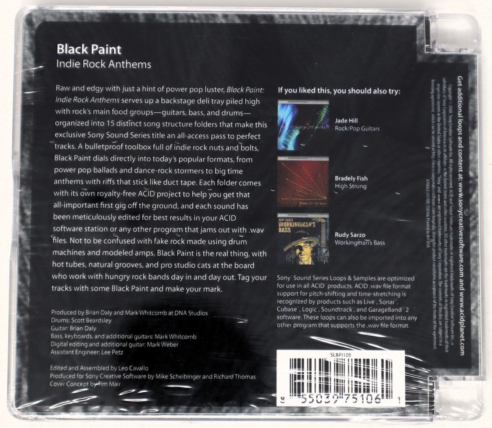 Sony Sound Series Black Paint Indie Rock Anthems Loops/Samples/Sampling CD NEW