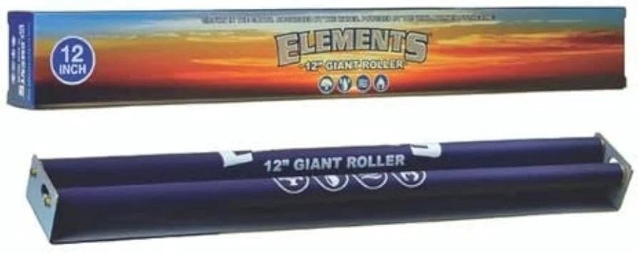 New! ELEMENTS™ 12" GIANT ROLLER Cigarette Hand Rolling Machine w/ instructions