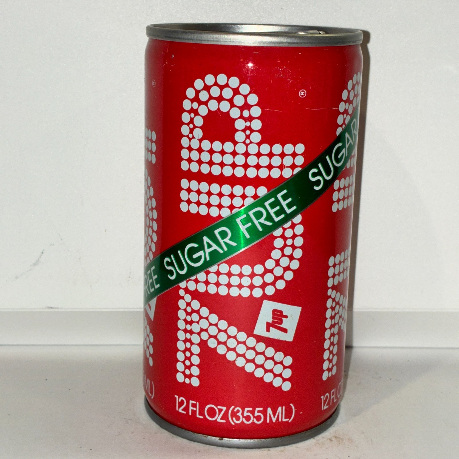 1980's Sugar Free 7UP Seven Up soda can